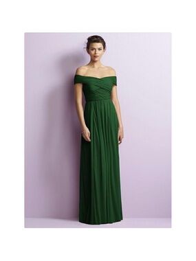 Jenny Yoo One-Shoulder Forest Green Maxi Dress
